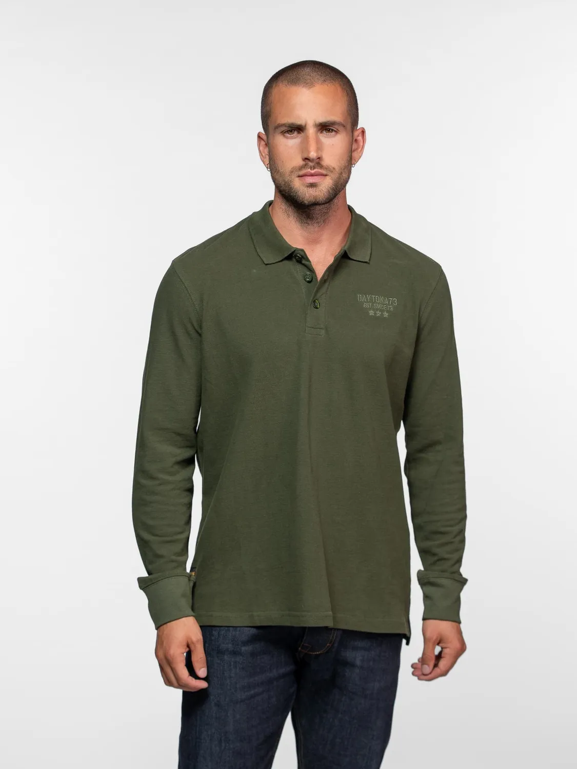 DAYTONA Curtiss polo manche longue coton piqué homme