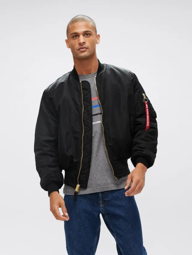 Alpha Industries MA-1 Blood Chit bomber noir réversible