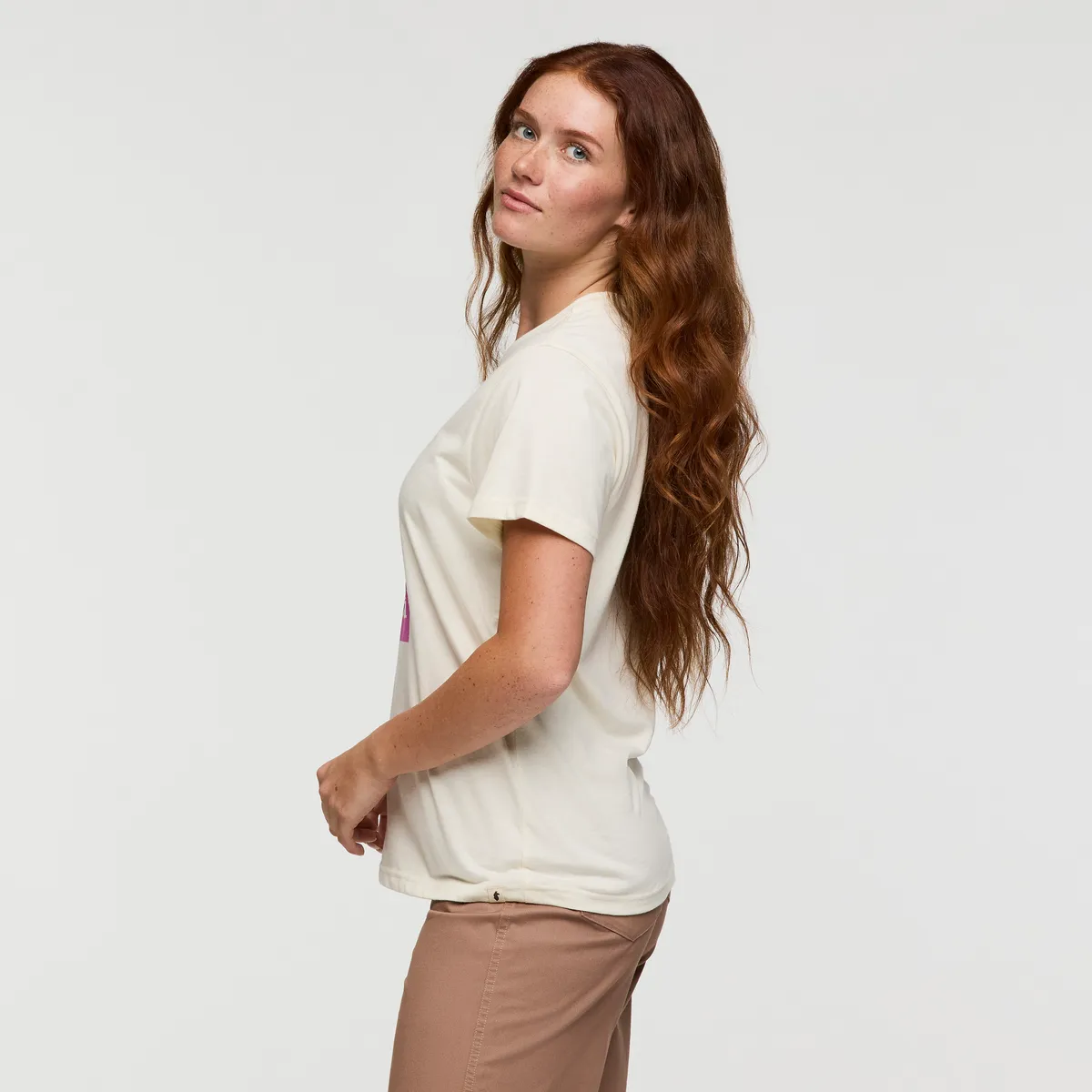 Cotopaxi Llama Block t-shirt femme Bone coton bio