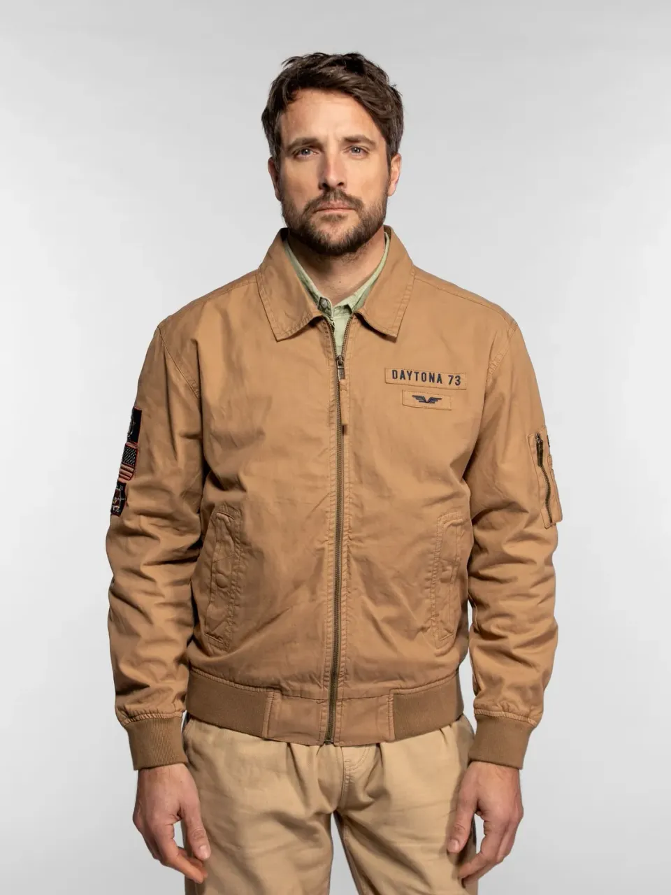DAYTONA Paulding bomber homme coton broderie aviateur