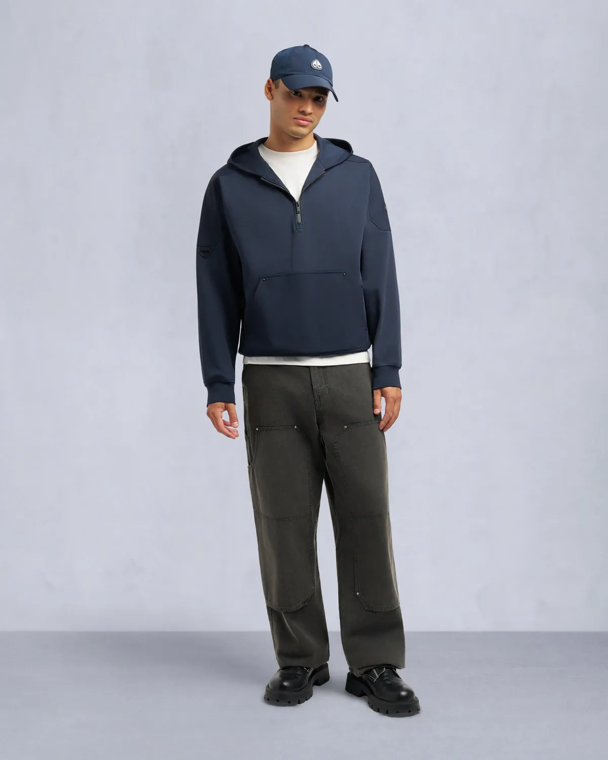 Moose Knuckles Dalon Hoodie sweat noir molleton