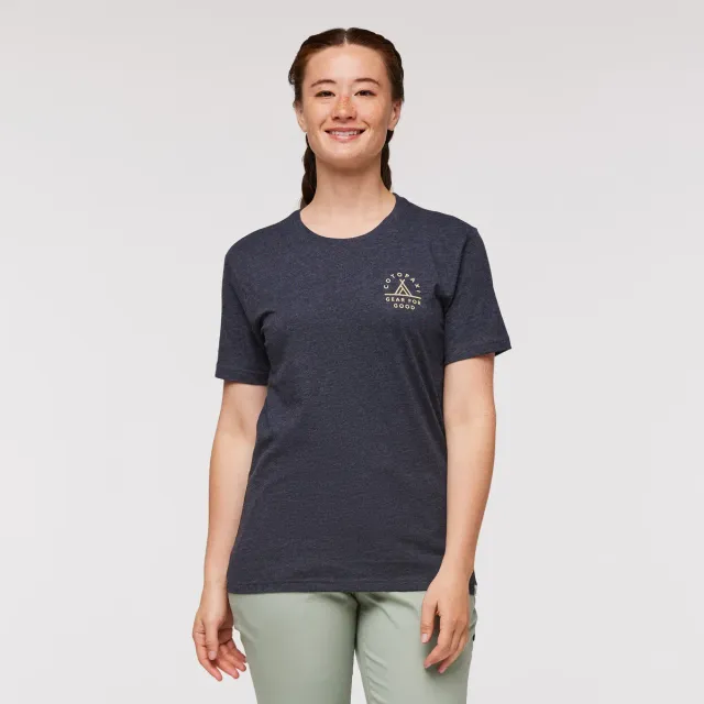 Cotopaxi Llama Map T-shirt femme Graphite coton doux