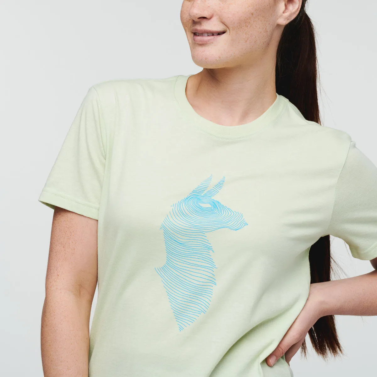 Cotopaxi Topo Llama T-shirt femme Lichen coton bio