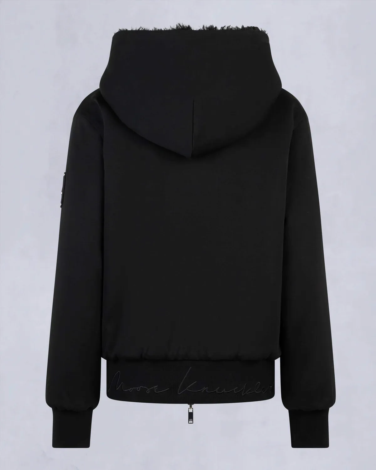 Moose Knuckles Gold Mealy Bunny hoodie noir réversible