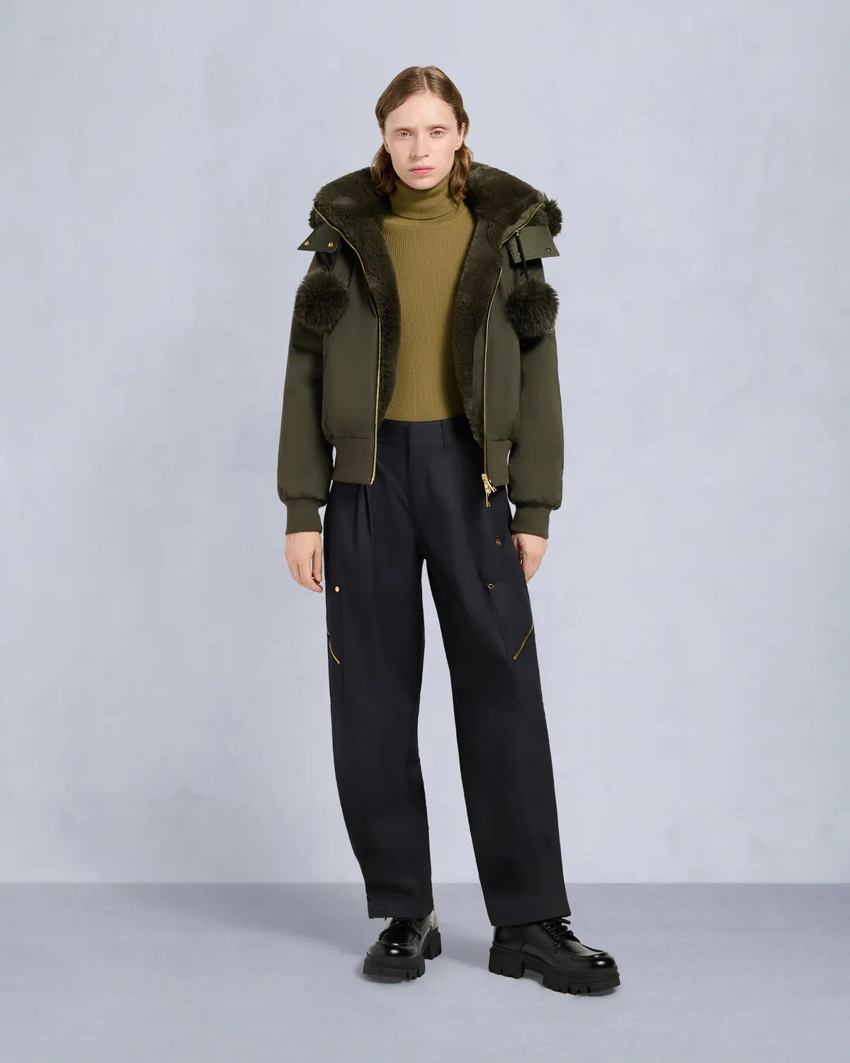 Moose Knuckles Debbie Bomber Réversible Noir Satin