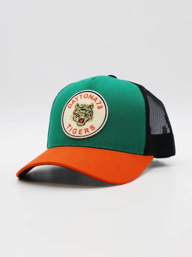 Daytona Tiger Twill Casquette homme trucker coton