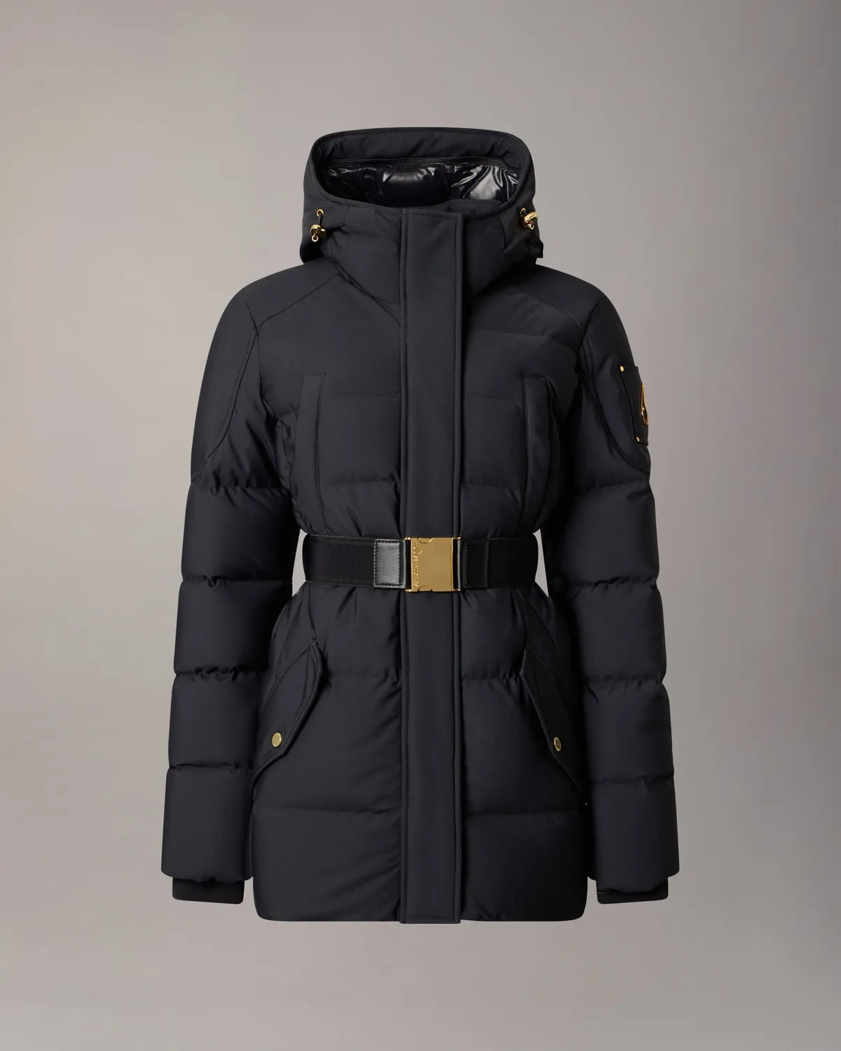 Moose Knuckles Gilded 3Q doudoune noire ceinturée