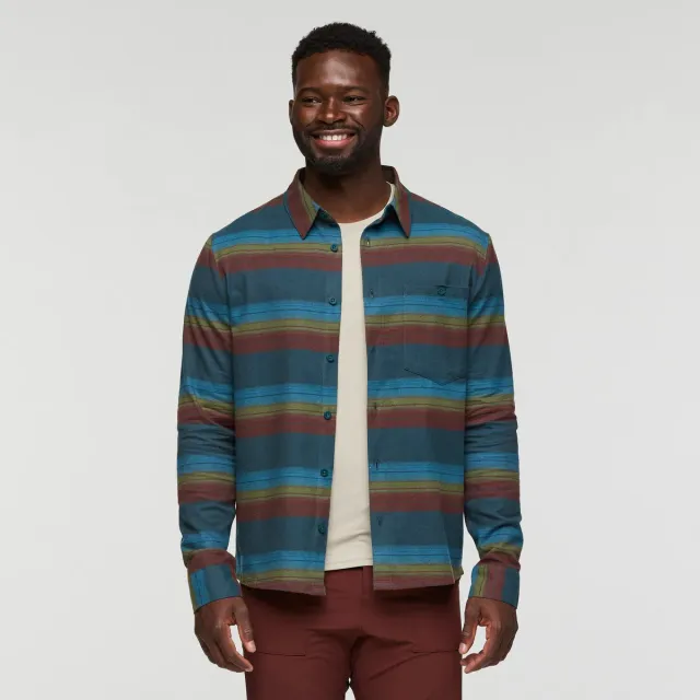 Cotopaxi Quedo chemise flanelle homme Coffee Plaid coton bio