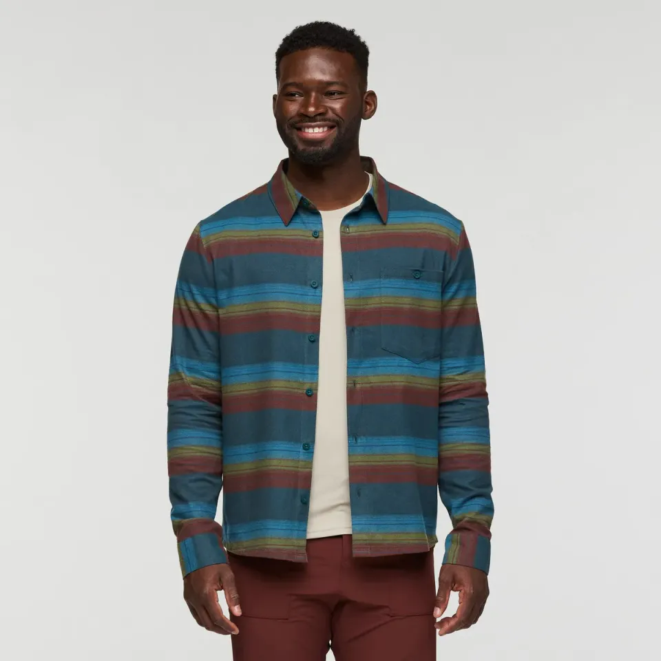 Cotopaxi Quedo chemise flanelle homme Coffee Plaid coton bio