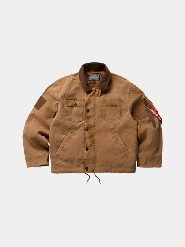 Alpha Industries Old Forester Deck veste kaki toile