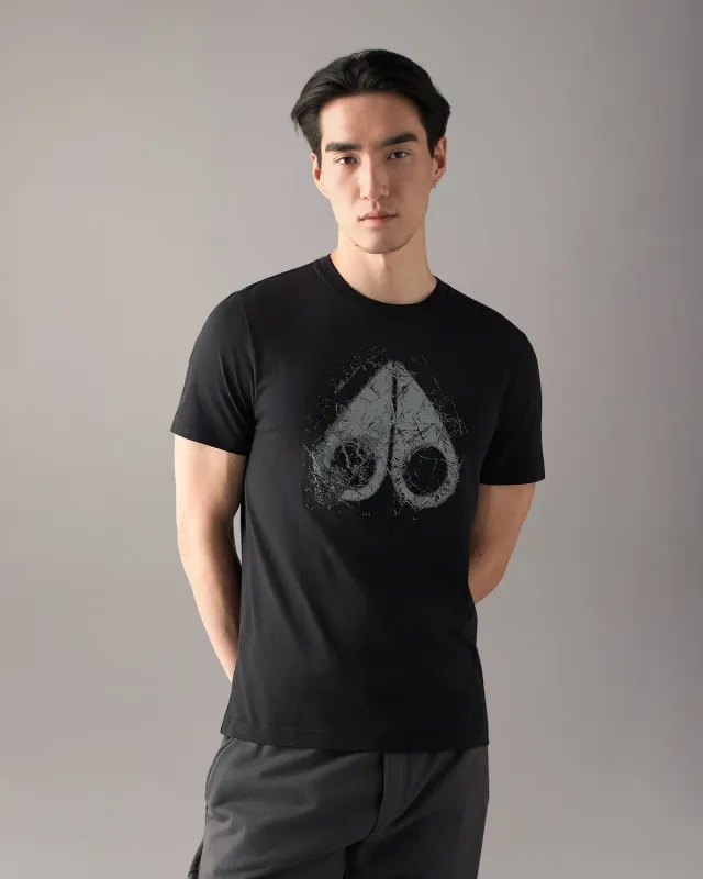 Moose Knuckles Icebreak t-shirt noir logo coton