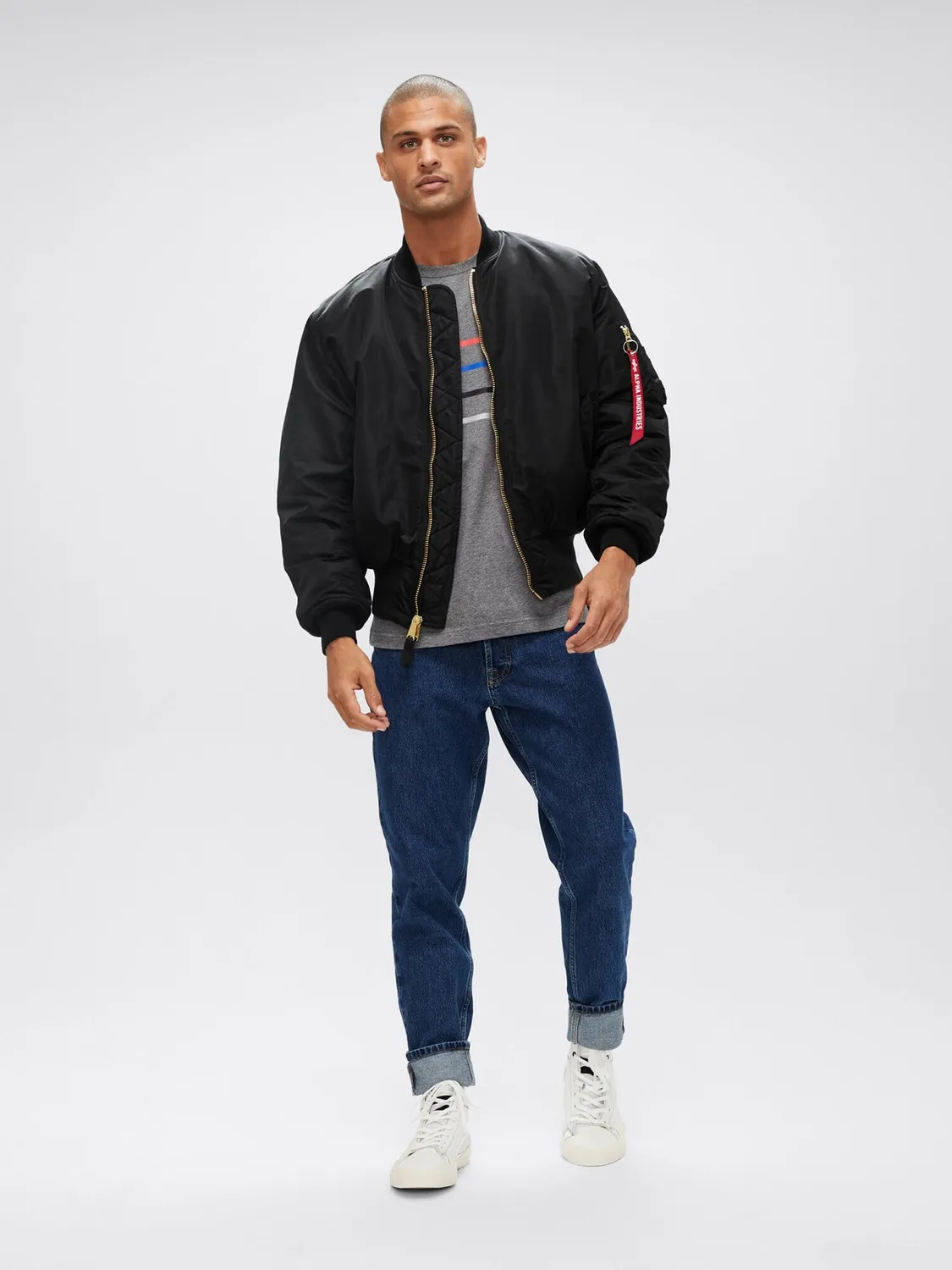 Alpha Industries MA-1 Blood Chit bomber noir réversible