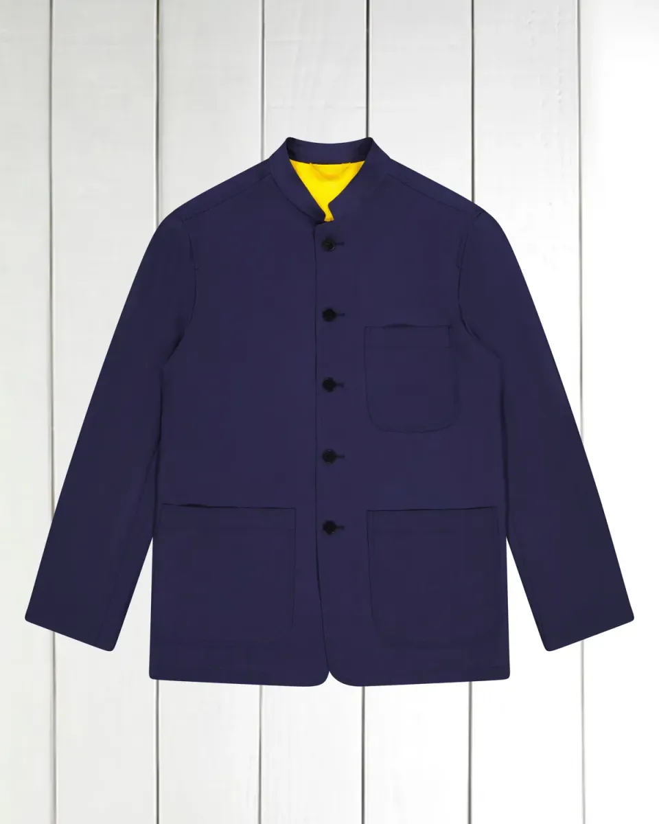 Hollington Tyrol veste ajustée bleu nuit 100% laine