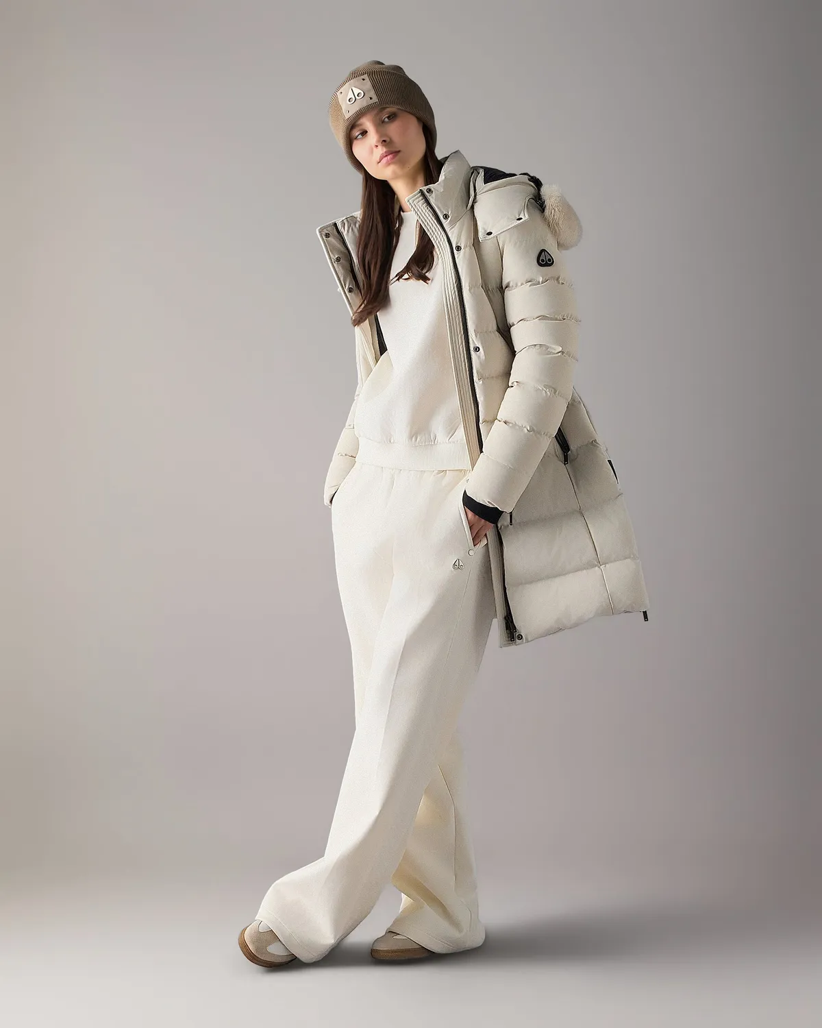 Moose Knuckles Watershed Parka Duvet Alabaster Femme