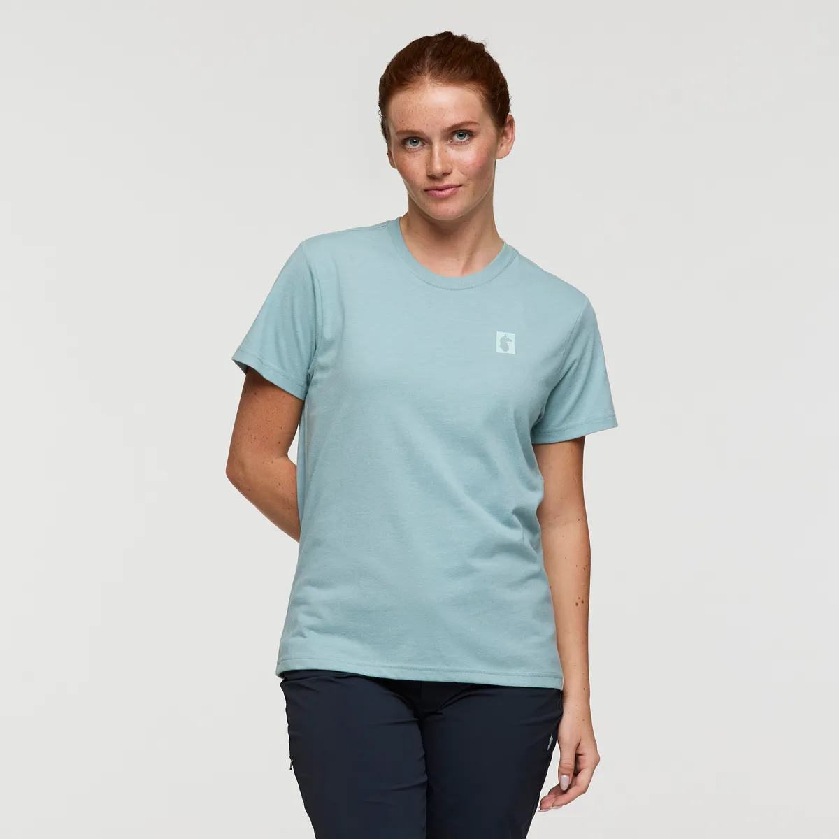 Cotopaxi Do Good Stripes t-shirt femme Sea Spray coton bio