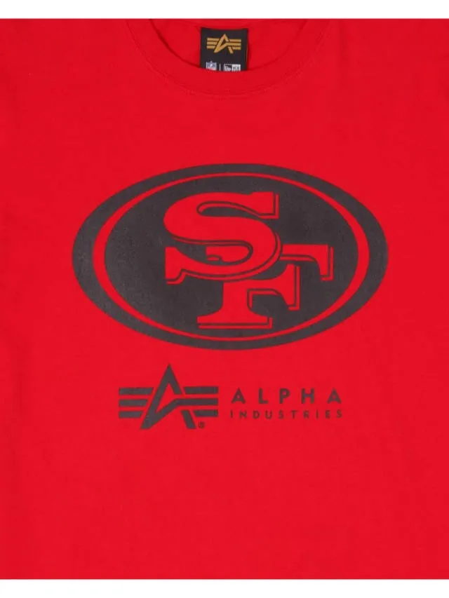 Alpha Industries 49ers t-shirt rouge coton homme