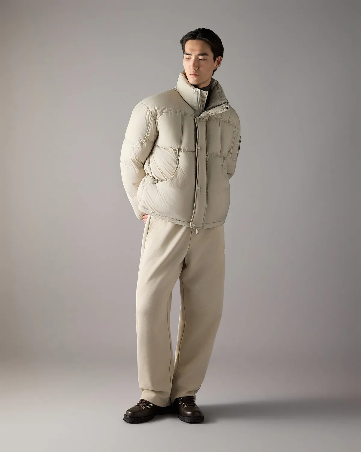 Moose Knuckles Everest Down Jacket doudoune Alabaster oversize