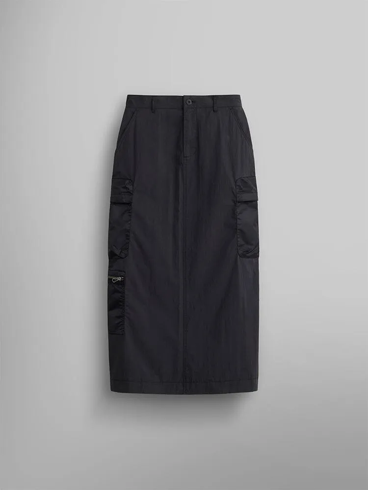 Alpha Industries M-65 jupe cargo noire longue