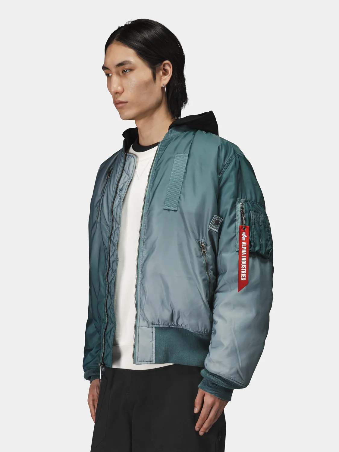 Alpha Industries Gradient Washed Flight blouson aviator blue