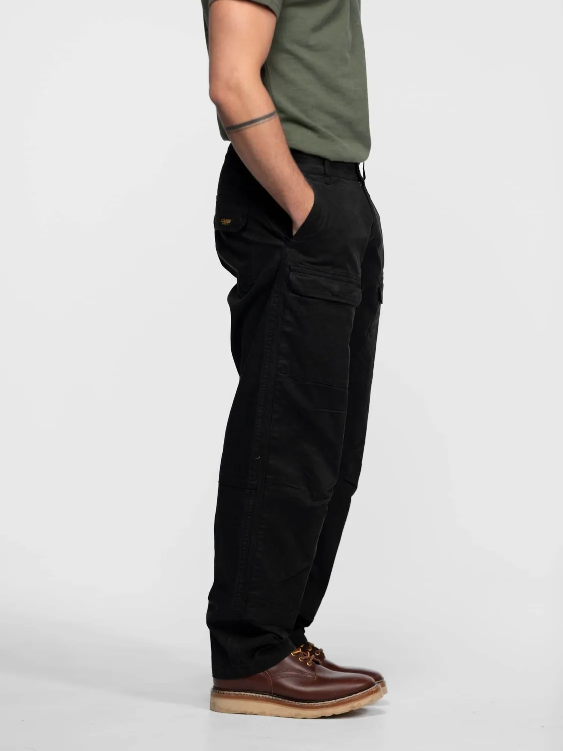 Daytona Joplin pantalon cargo large Beige poches