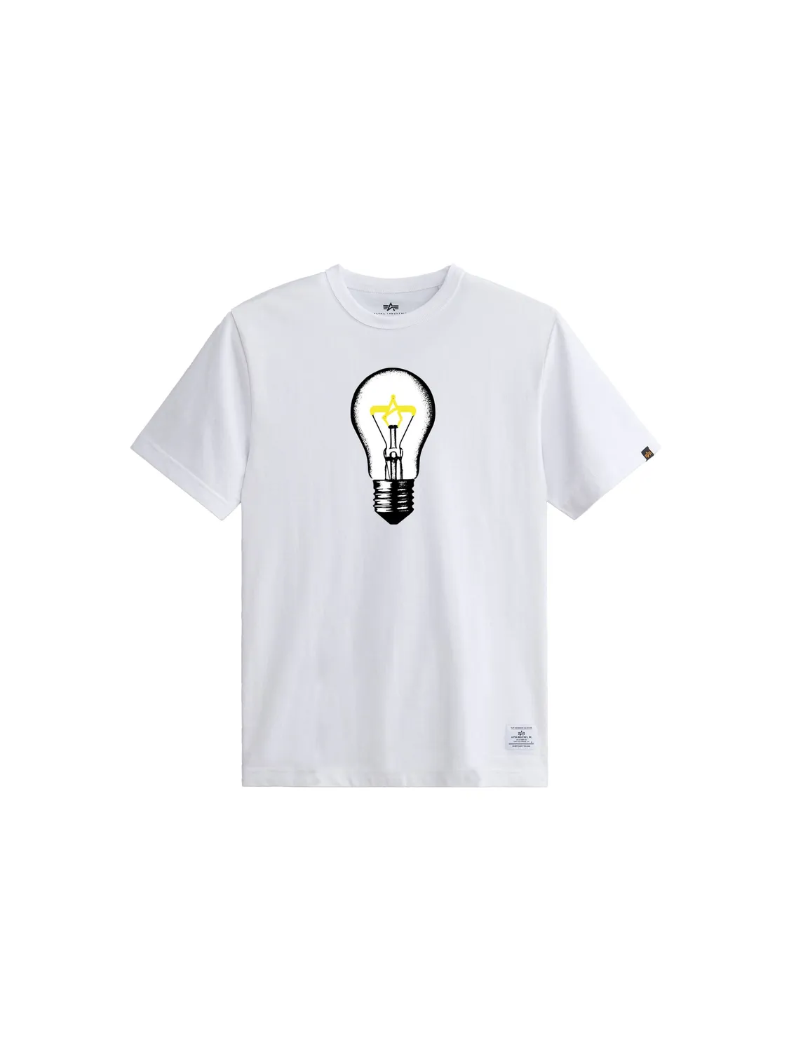 Alpha Industries Light Bulb Tee t-shirt blanc coton