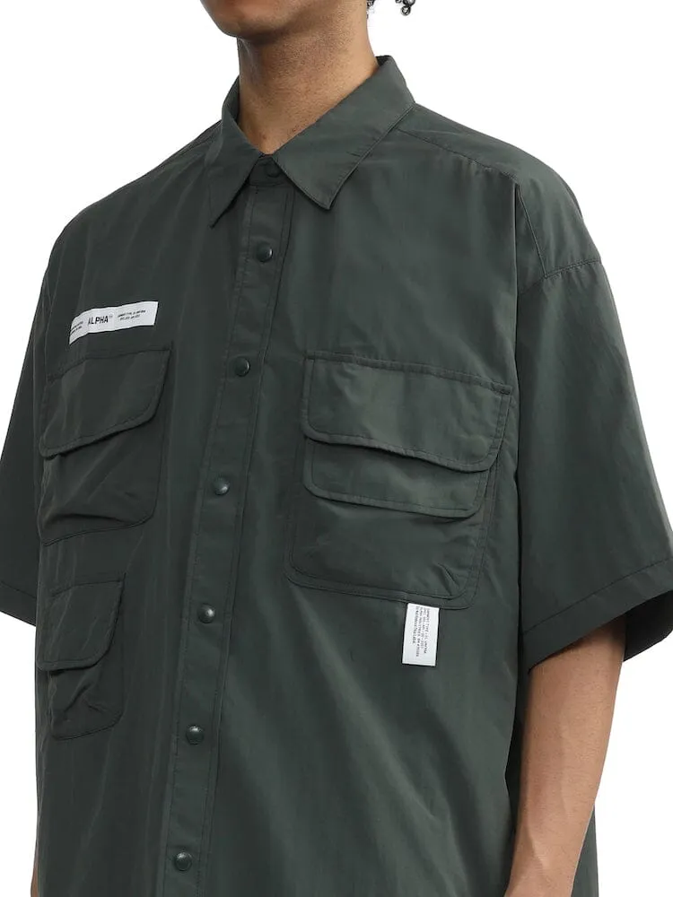 Alpha Industries Unfrm chemise nylon utility sarcelle