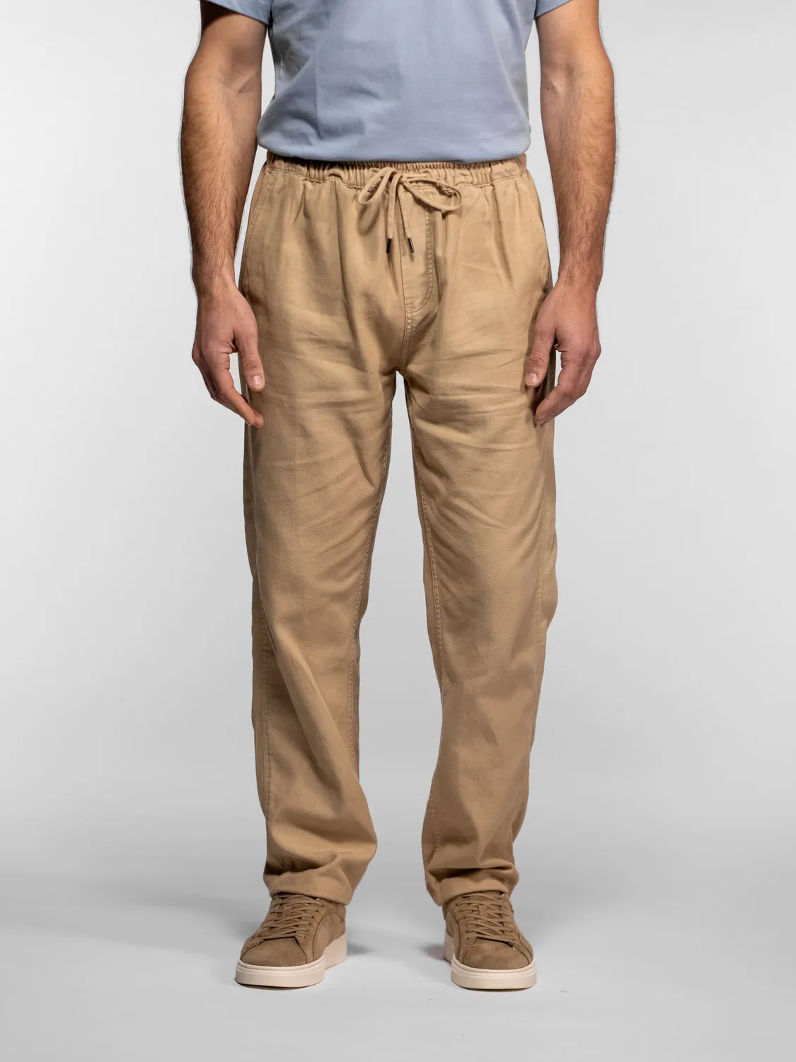 DAYTONA Rowan pantalon lin homme beige élastique