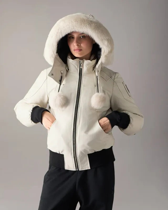 Moose Knuckles Debbie Down bomber femme alabaster duvet