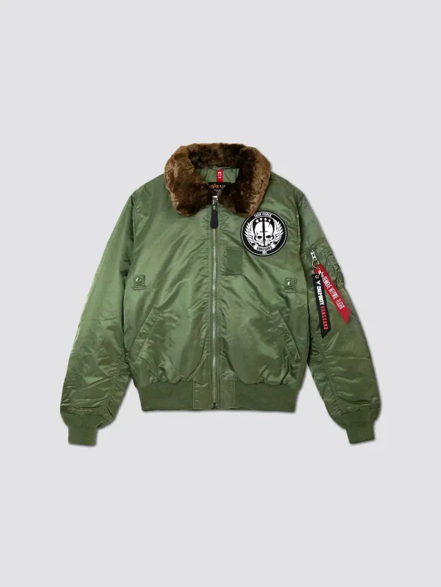 Alpha Industries B-15 Call of Duty bomber sauge col fourrure