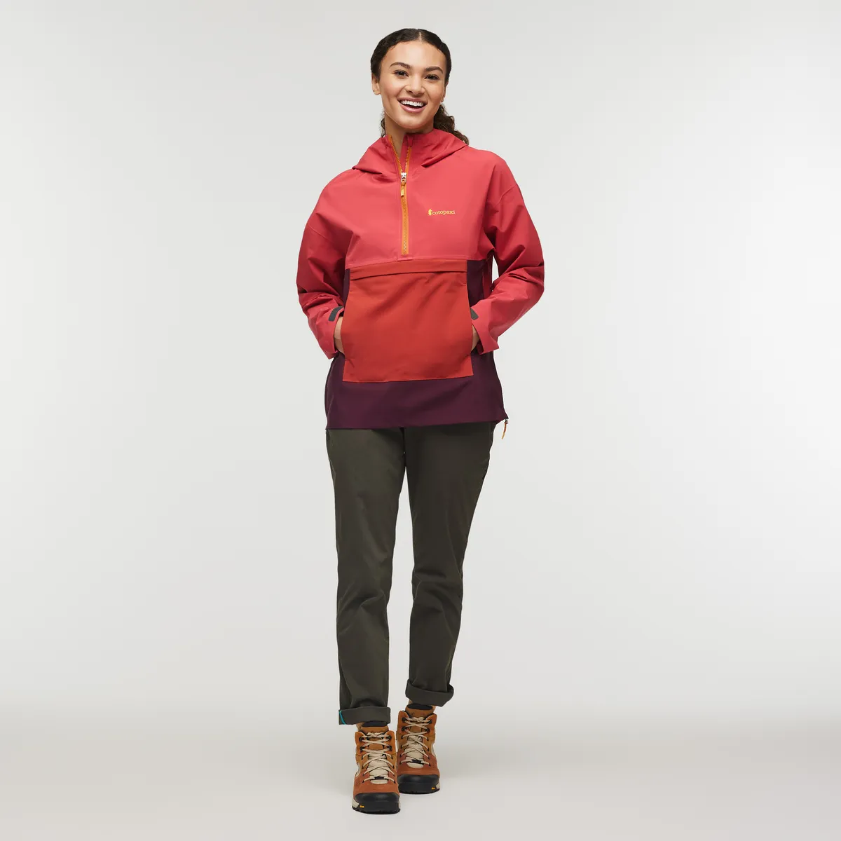 Cotopaxi Cielo Rain Anorak anorak femme Strawberry Wine déperlant