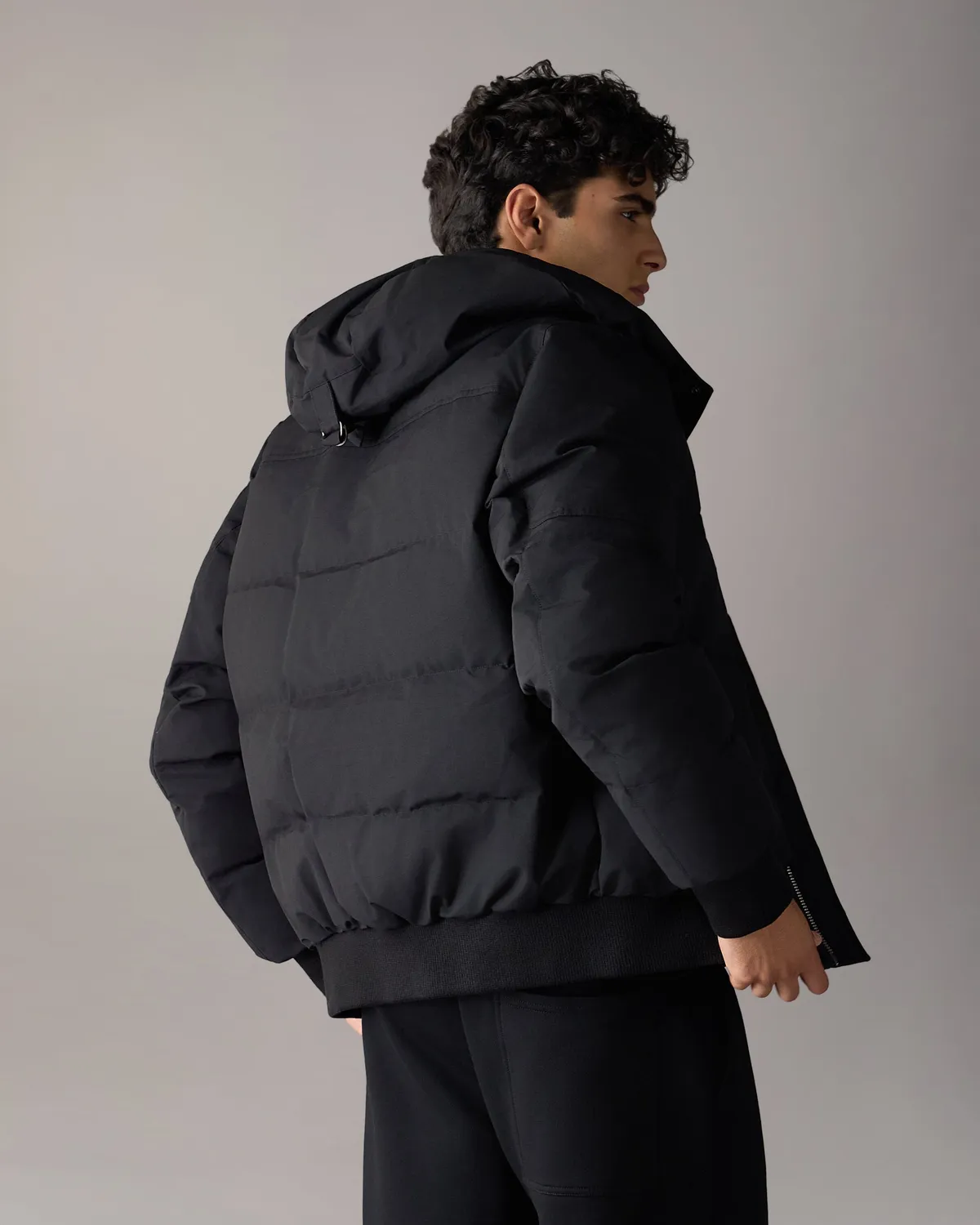 Moose Knuckles Banff bomber duvet noir très chaud