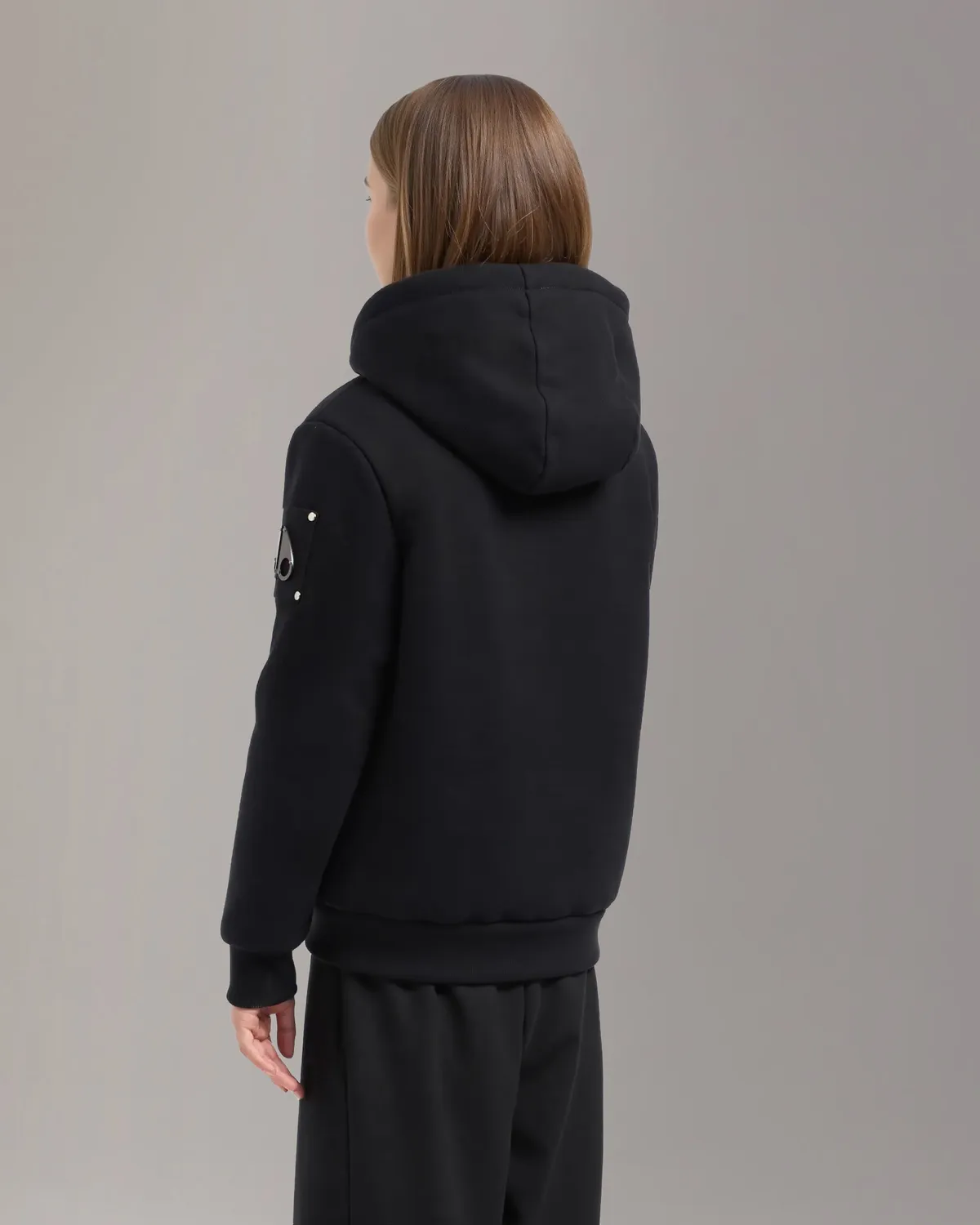 Moose Knuckles Classic Bunny Hoodie sweat enfant noir