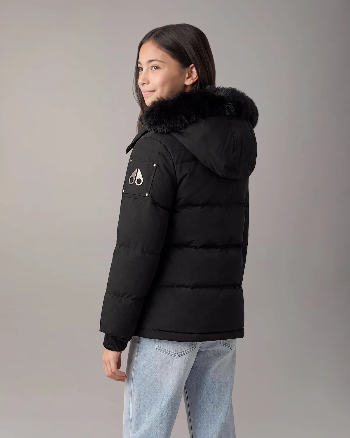 Moose Knuckles Originals Original Down 3Q doudoune enfant noir grand froid
