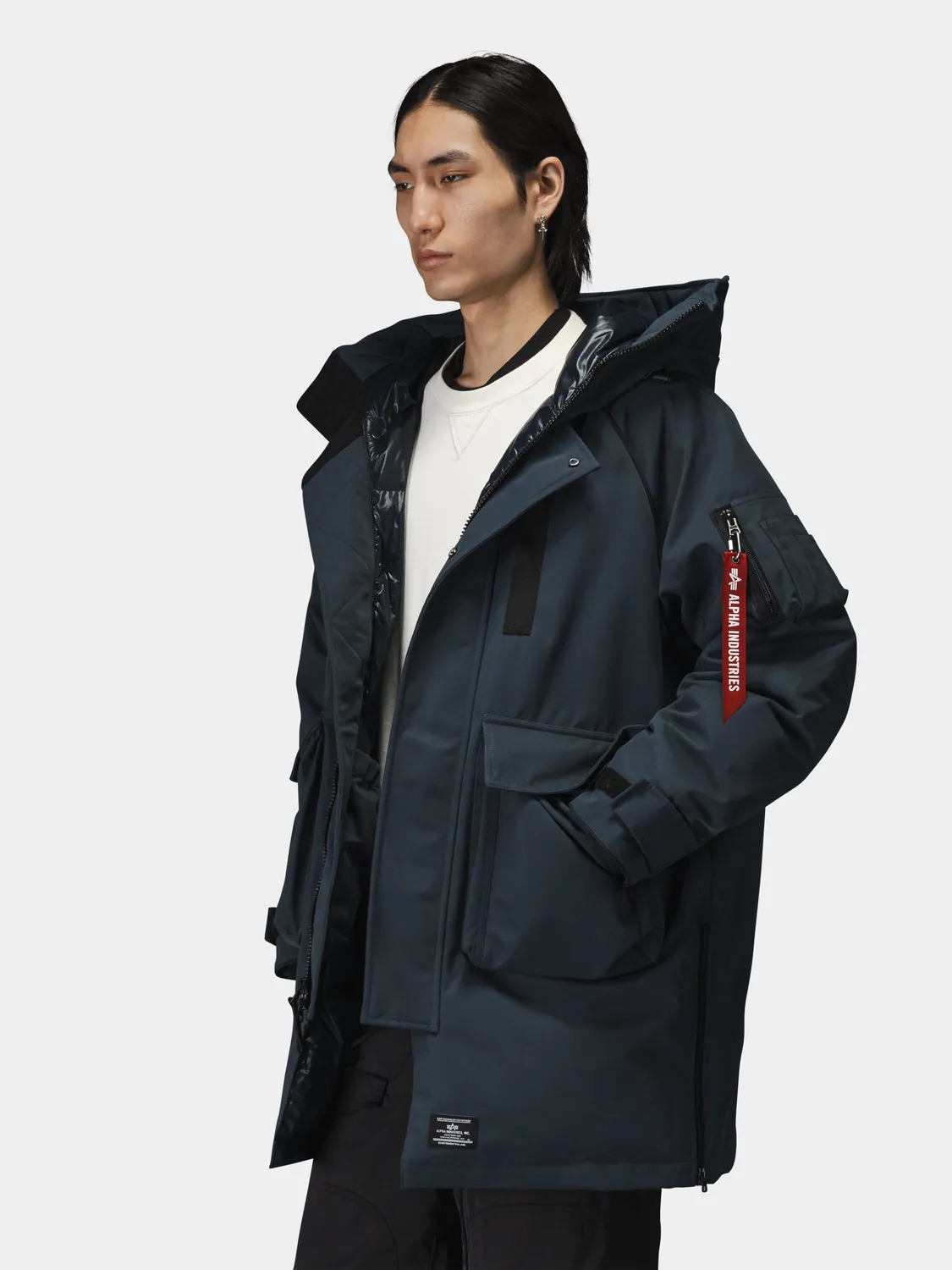 Alpha Industries Sergeant Puffer Parka bleu grand froid