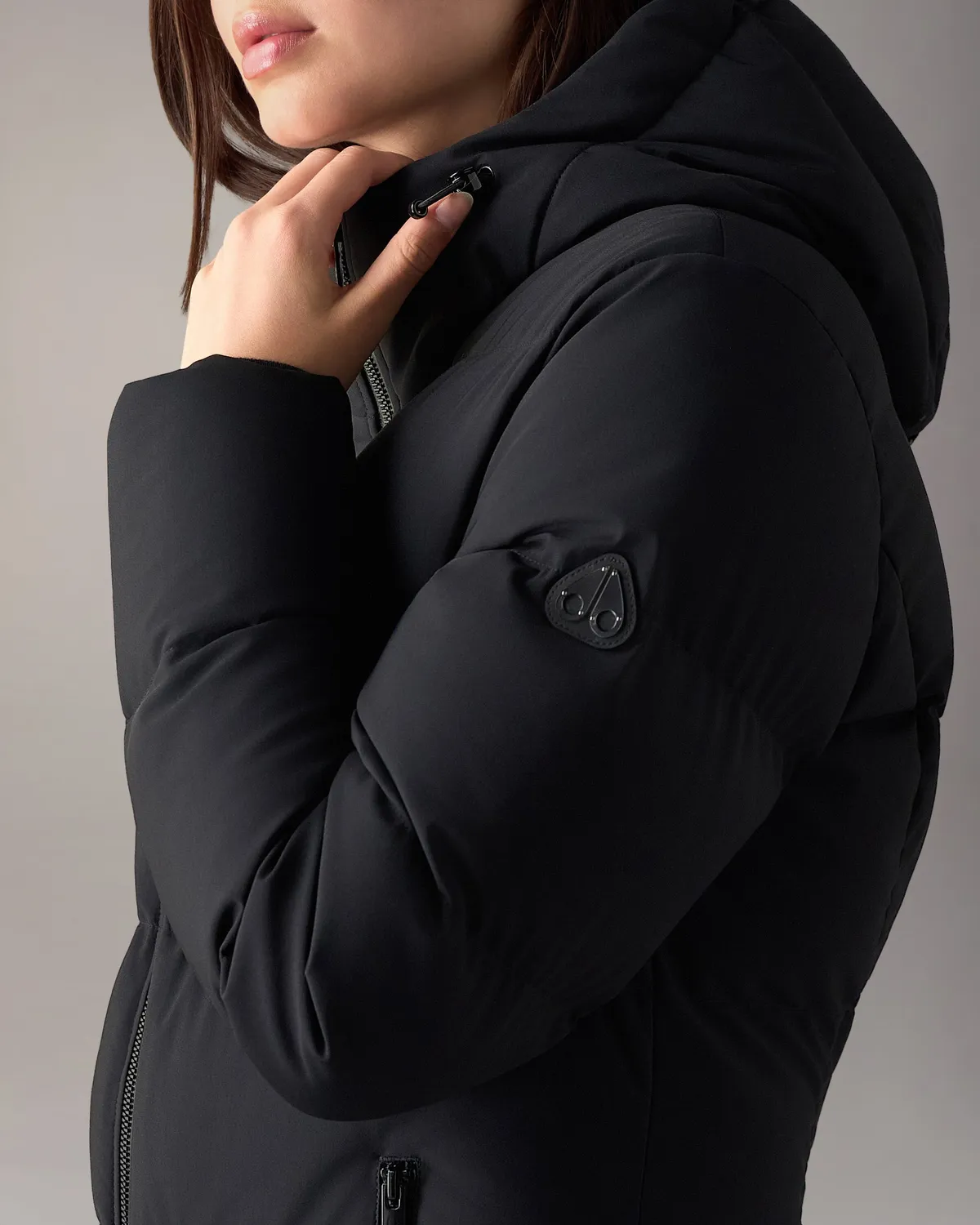 Moose Knuckles Soho 3Q doudoune noire mi-longue
