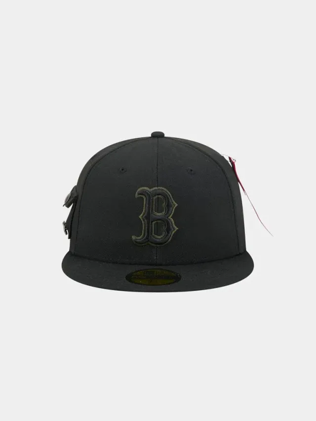 Alpha Industries 59FIFTY casquette fitted noire Red Sox