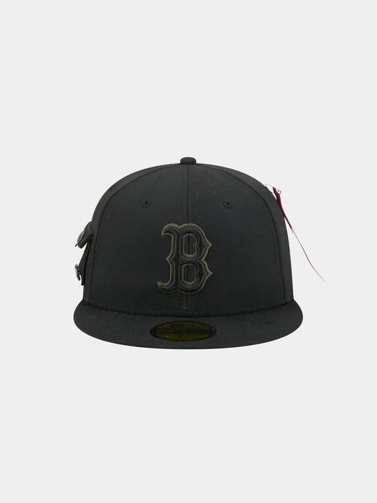Alpha Industries 59FIFTY casquette fitted noire Red Sox