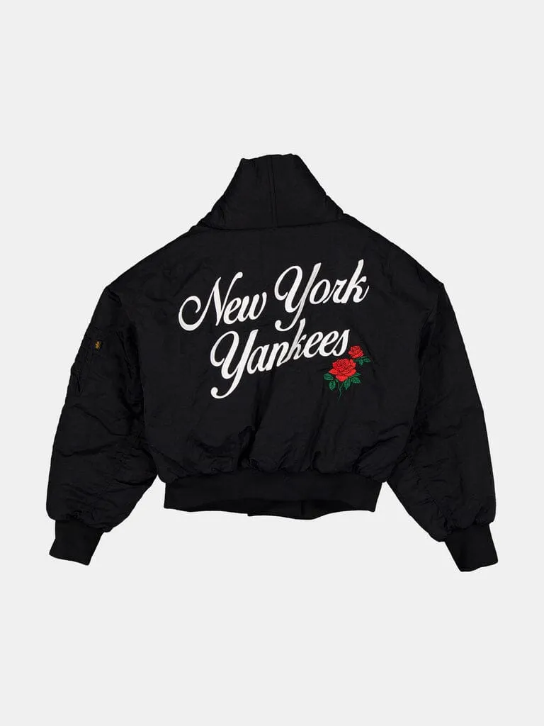 Alpha Industries Yankees Shawl Blouson bomber col châle noir femme