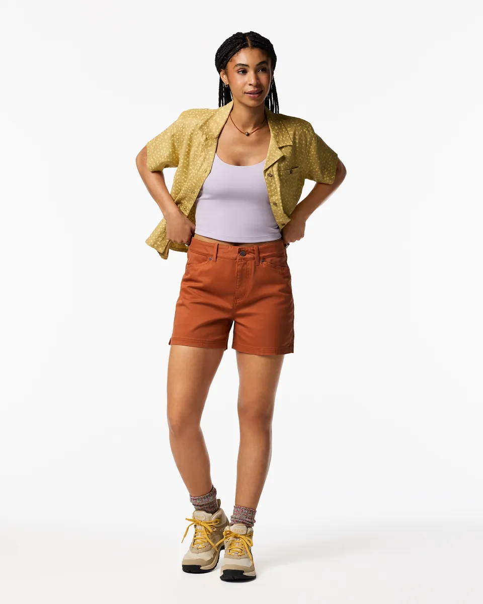 Cotopaxi Ambato short femme Mineral coton stretch