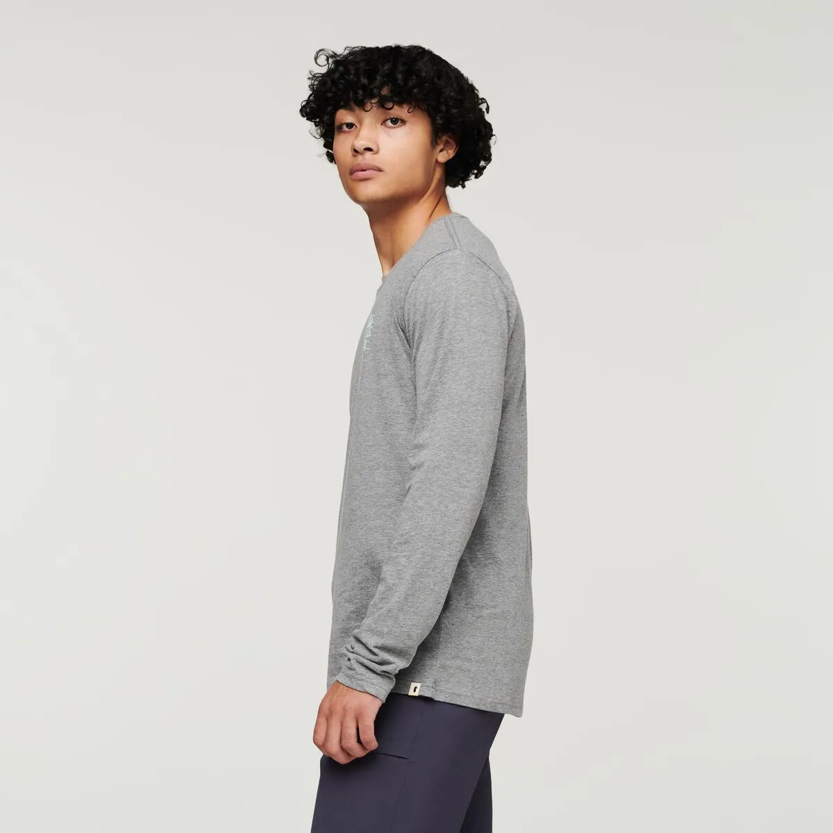 Cotopaxi Hello Llama t-shirt homme Chestnut manches longues