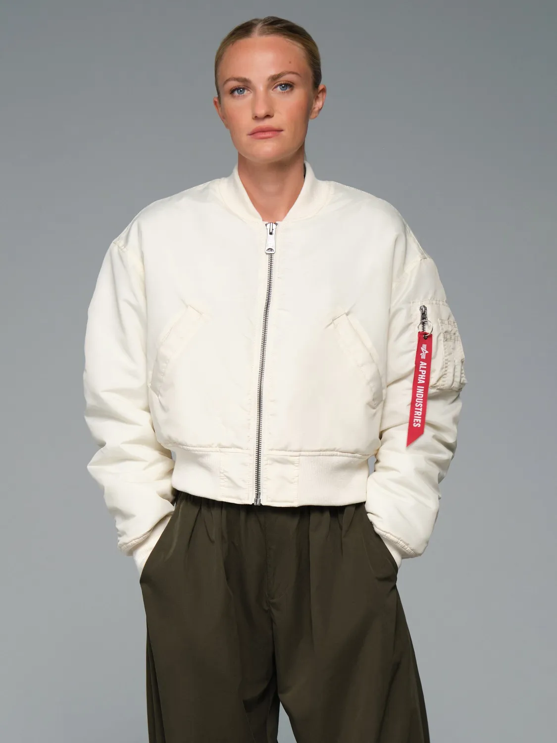 Alpha Industries MA-1 Cropped bomber court noir oxford