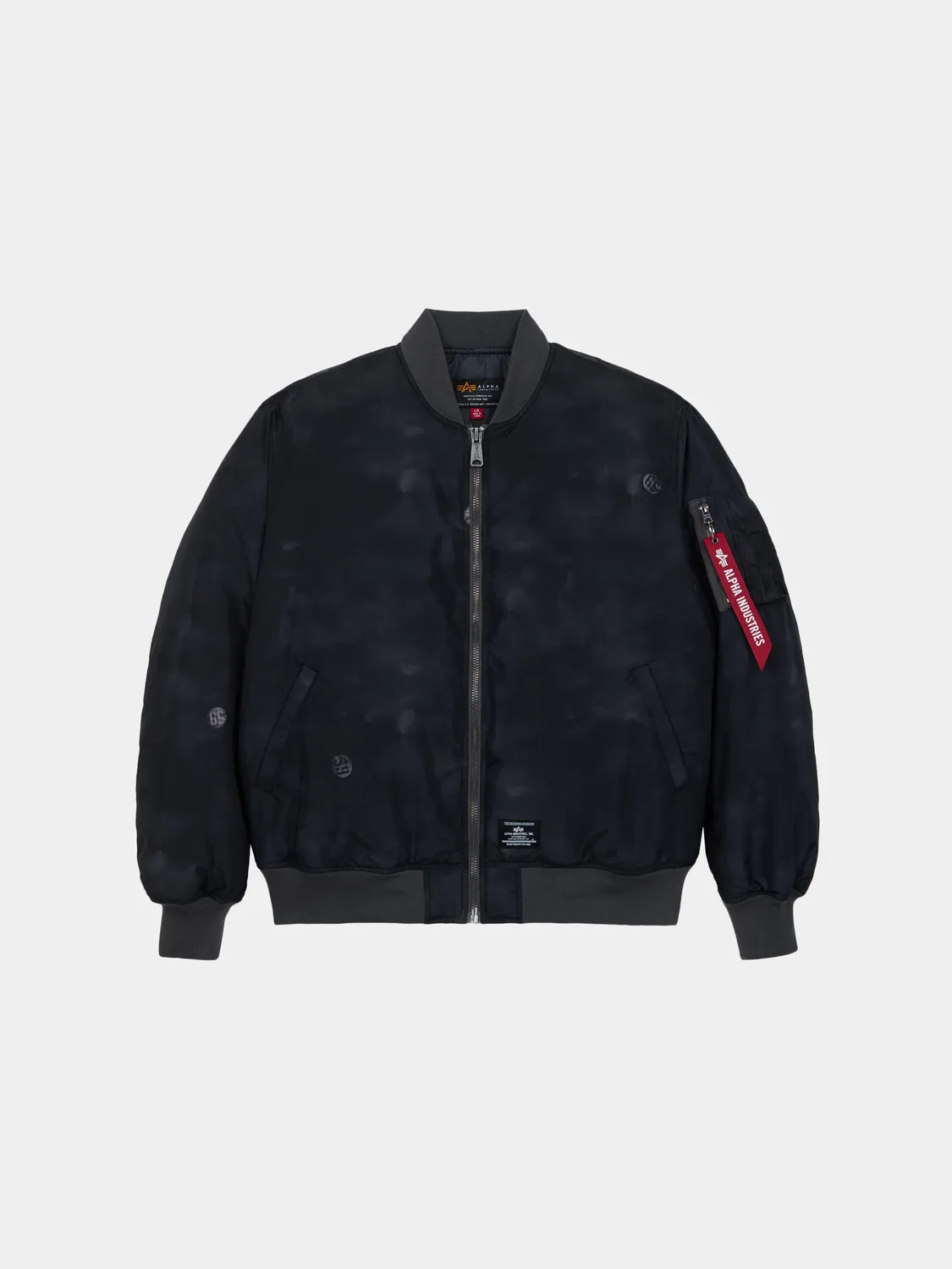 Alpha Industries MA-1 Oxford Vintage Print blouson bomber noir