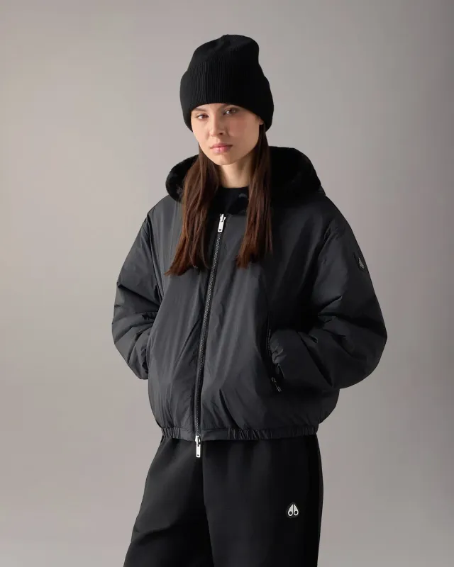 Moose Knuckles Eaton Bunny hoodie réversible noir
