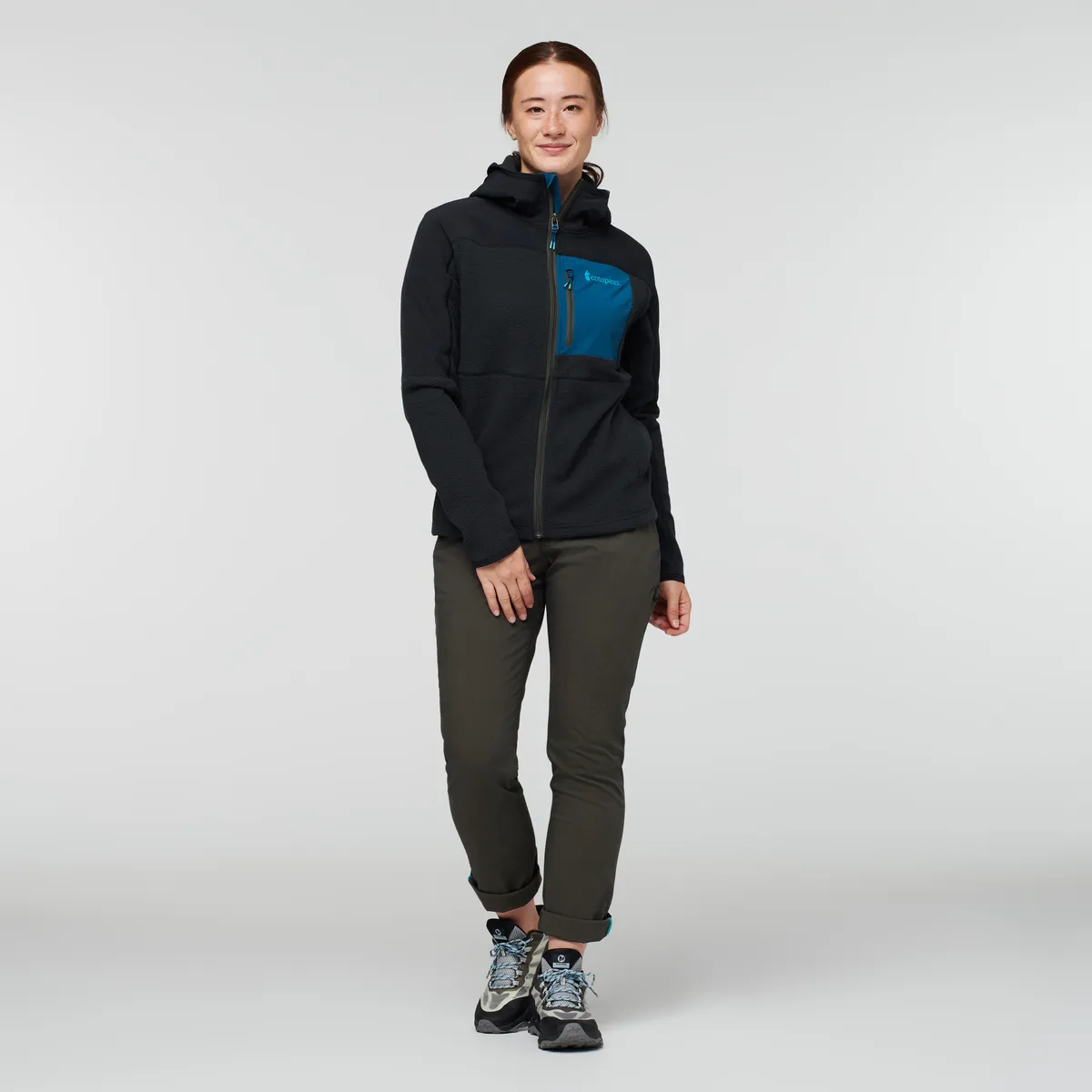 Cotopaxi Abrazo Fleece Hooded Full-Zip Jacket polaire femme Noire