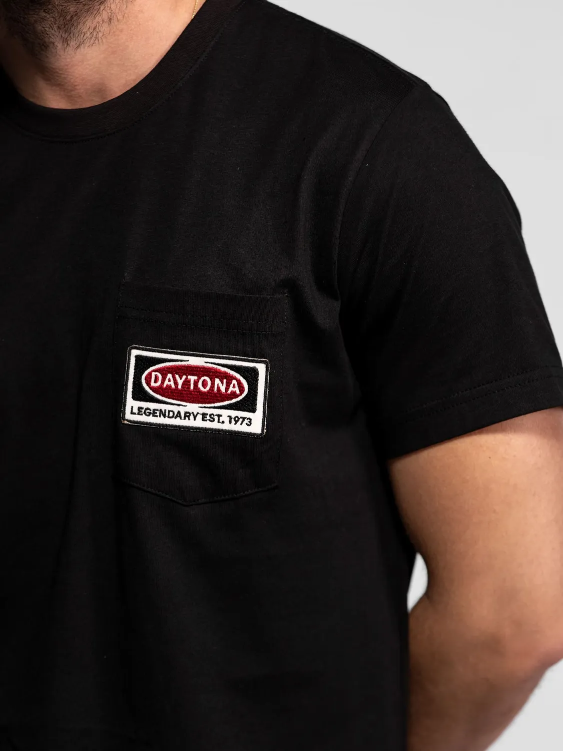 Daytona Vilas t-shirt coton homme beige poche poitrine