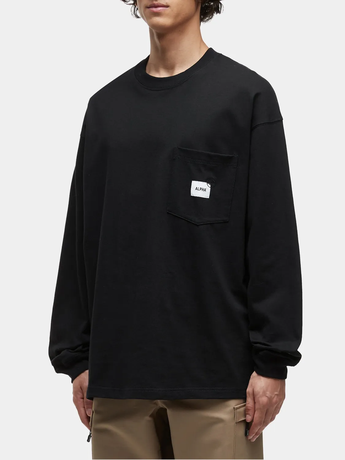 Alpha Industries UNFRM t-shirt manche longue noir poche