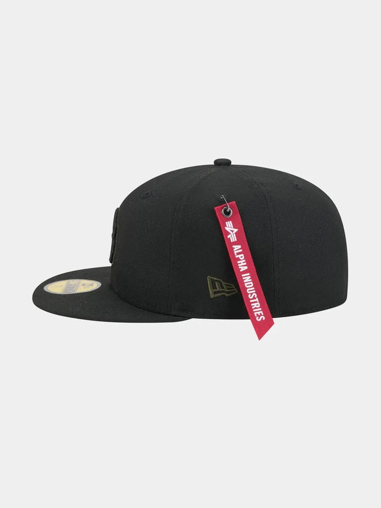 Alpha Industries 59FIFTY casquette fitted noire Red Sox