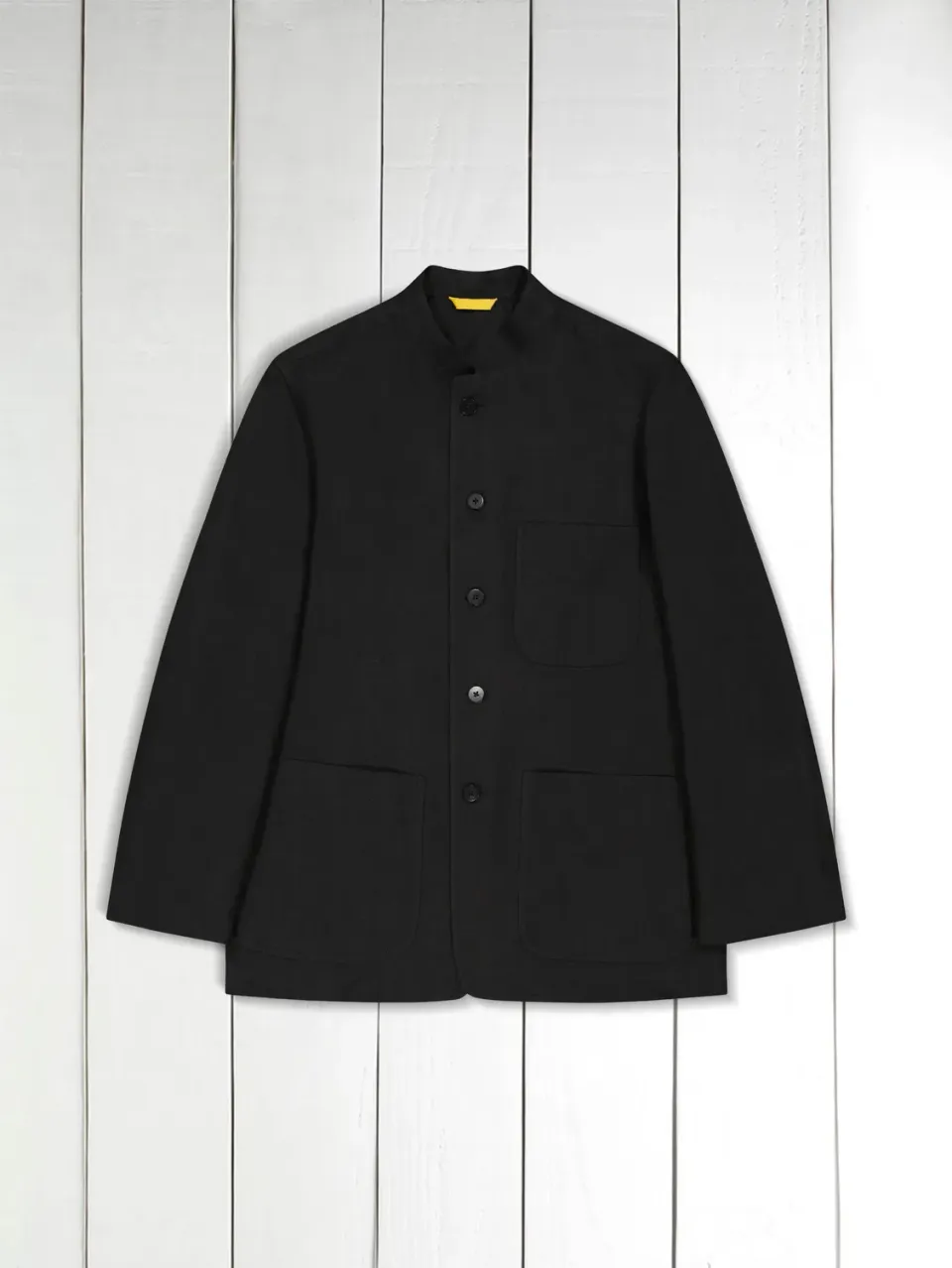 Hollington Tyrol veste lin noir légère pur lin