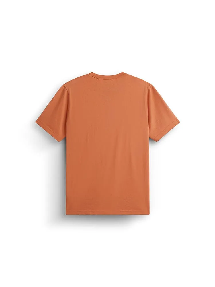 Alpha Industries Essential Relaxed Tee t-shirt Muted Saffron coton