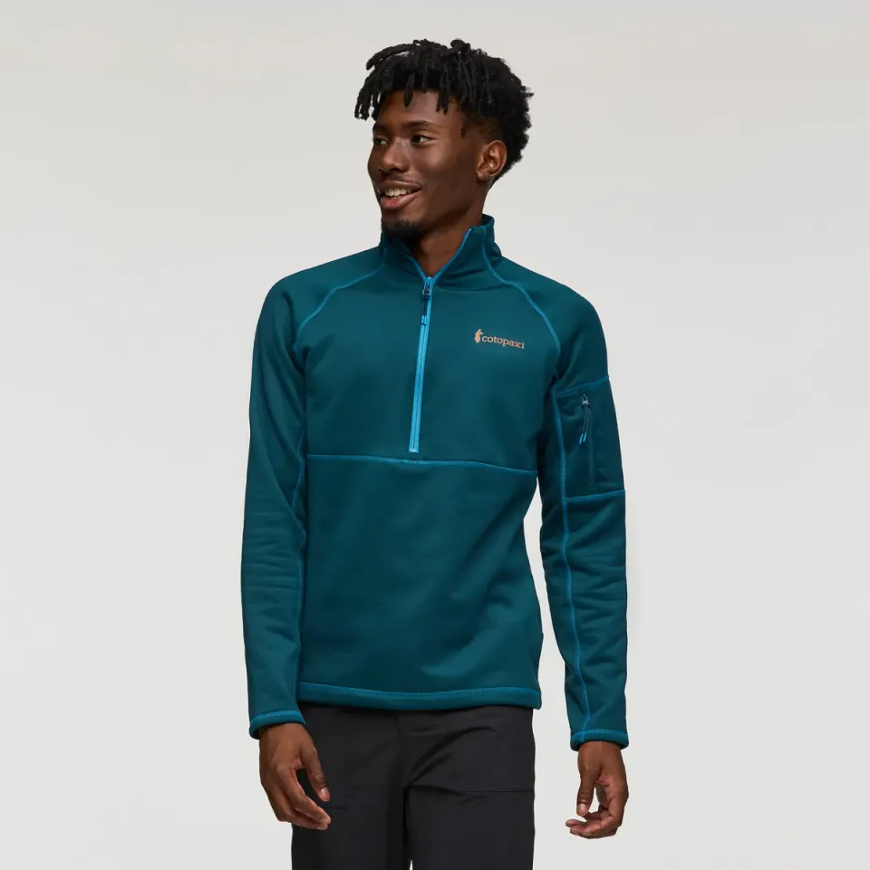 Cotopaxi Tempa Fleece pull demi-zip homme Abyss anti-odeur